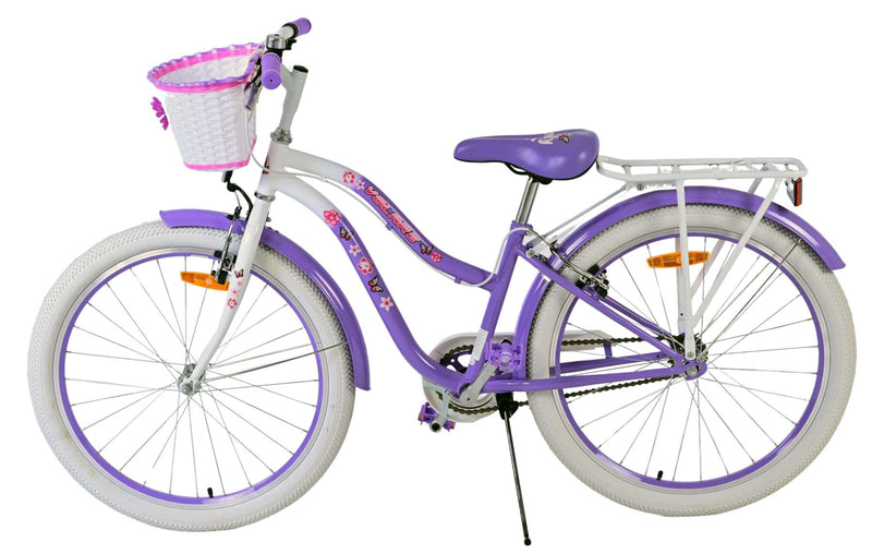 Laden Sie das Bild in Galerie -Viewer, Volare lovely kinderfiets - meisjes - 24 inch - paars - twee handremmen
