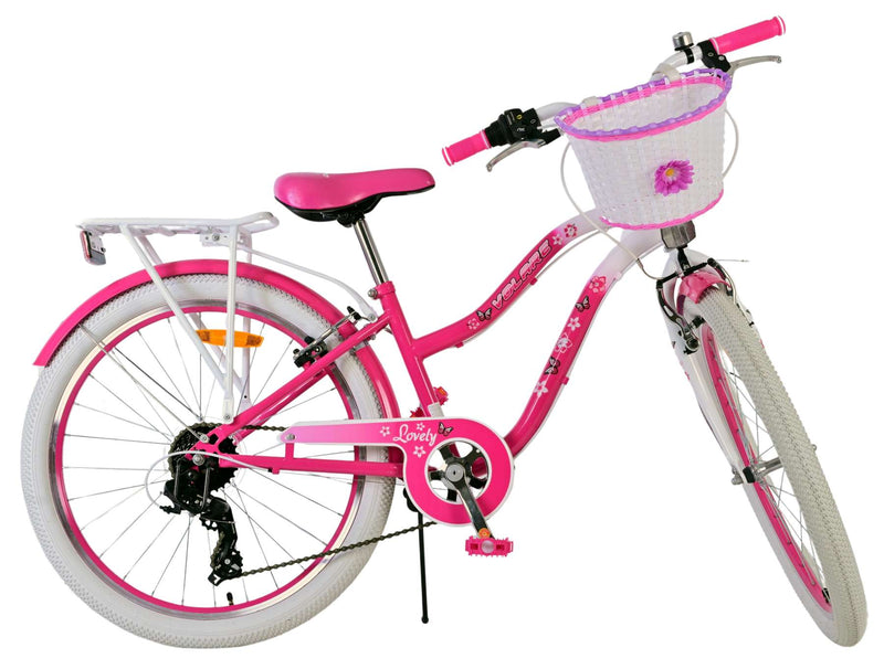 Load image into Gallery viewer, Volare lovely kinderfiets - meisjes - 24 inch - roze - 7 versnellingen
