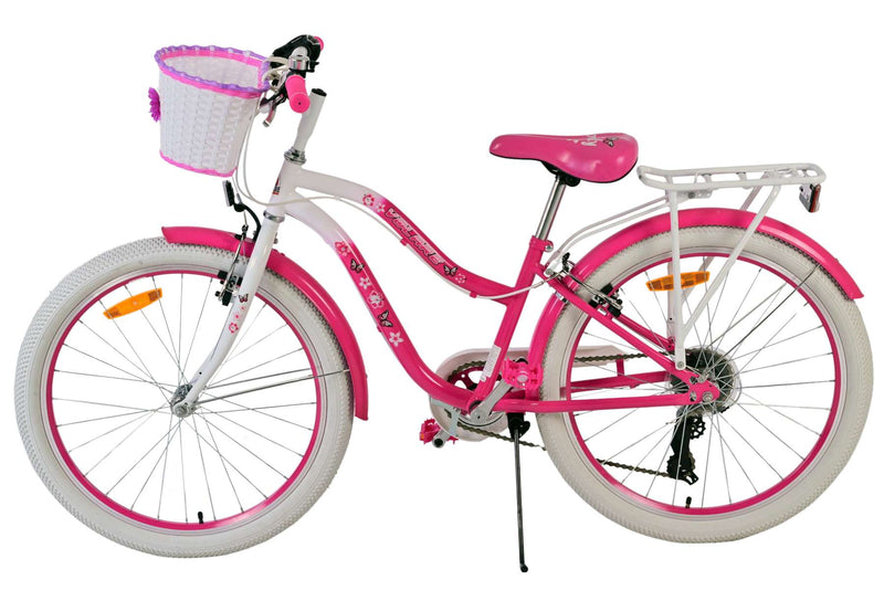 Afbeelding laden in galerijviewer, Volare lovely kinderfiets - meisjes - 24 inch - roze - 7 versnellingen
