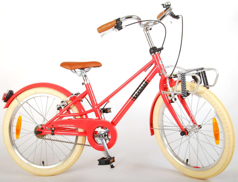 Load image into Gallery viewer, Volare Melody Kinderfiets Meisjes 20 inch Koraal Rood Twee Handremmen Prime Collection
