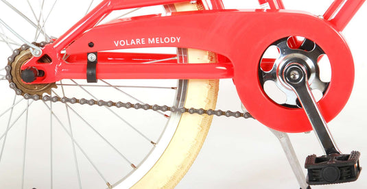 Volare Melody Kinderfiets Meisjes 20 inch Koraal Rood Twee Handremmen Prime Collection