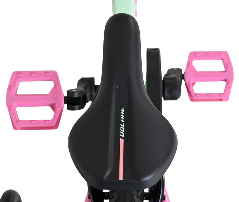 Afbeelding laden in galerijviewer, Volare milano kinderfiets - meisjes - 14 inch - mintgroen - twee handremmen
