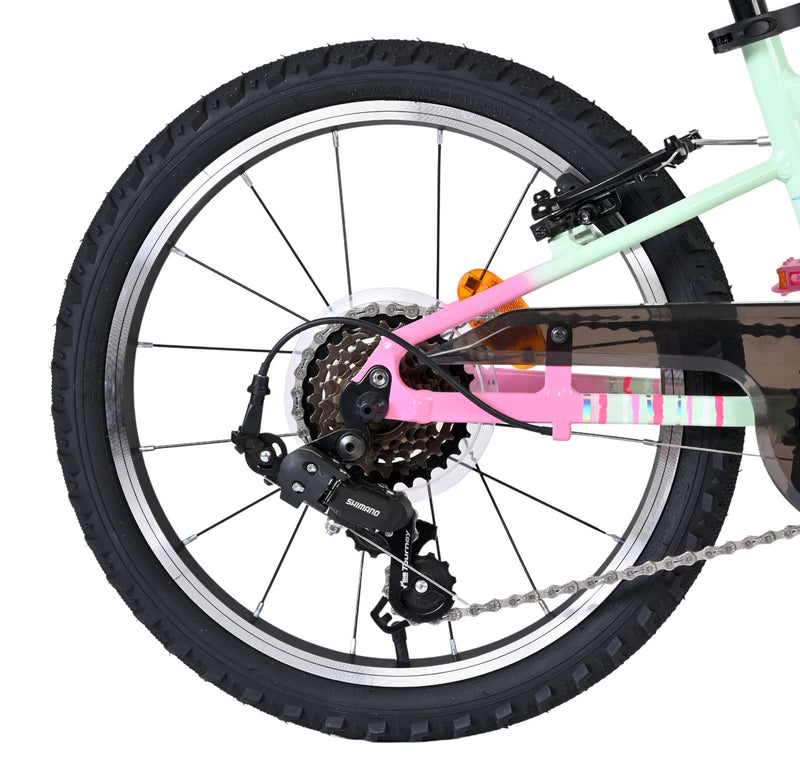 ギャラリービューアに画像をロードする, Volare milano kinderfiets - meisjes - 18 inch - mintgroen - 6 speed - twee handremmen
