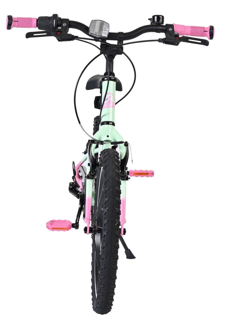 Cargue la imagen en el visor de la galería, Volare milano kinderfiets - meisjes - 18 inch - mintgroen - 6 speed - twee handremmen
