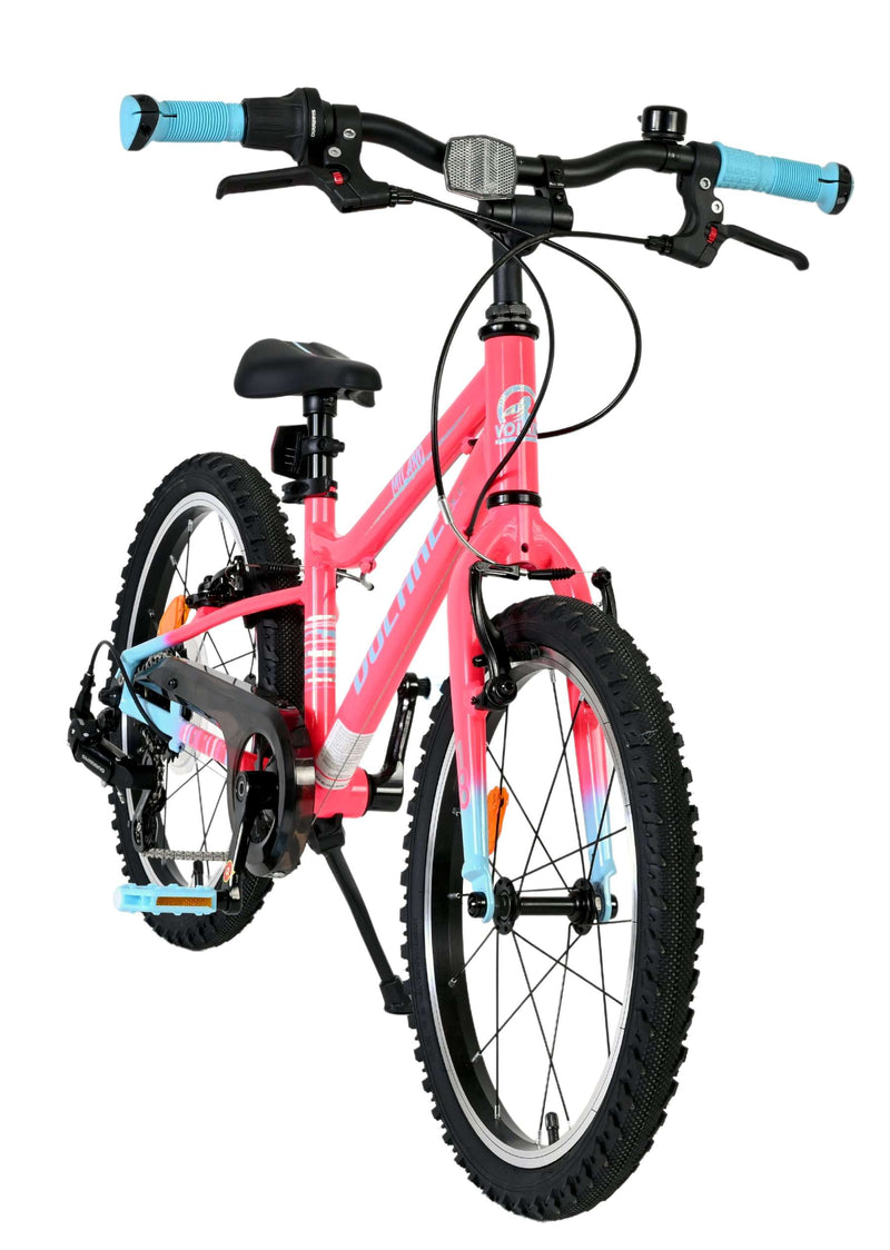 Cargue la imagen en el visor de la galería, Volare milano kinderfiets - meisjes - 18 inch - roze - 6 speed - twee handremmen
