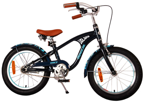 Volare Miracle Cruiser Kinderfiets - Jongens - 16 inch - Mat Blauw - Prime Collection