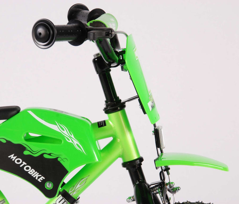 Load image into Gallery viewer, Volare Motorbike Kinderfiets - Jongens - 12 inch - Groen - 95% afgemonteerd
