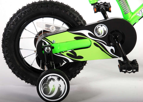 Volare Motorbike Kinderfiets - Jongens - 12 inch - Groen - Twee handremmen