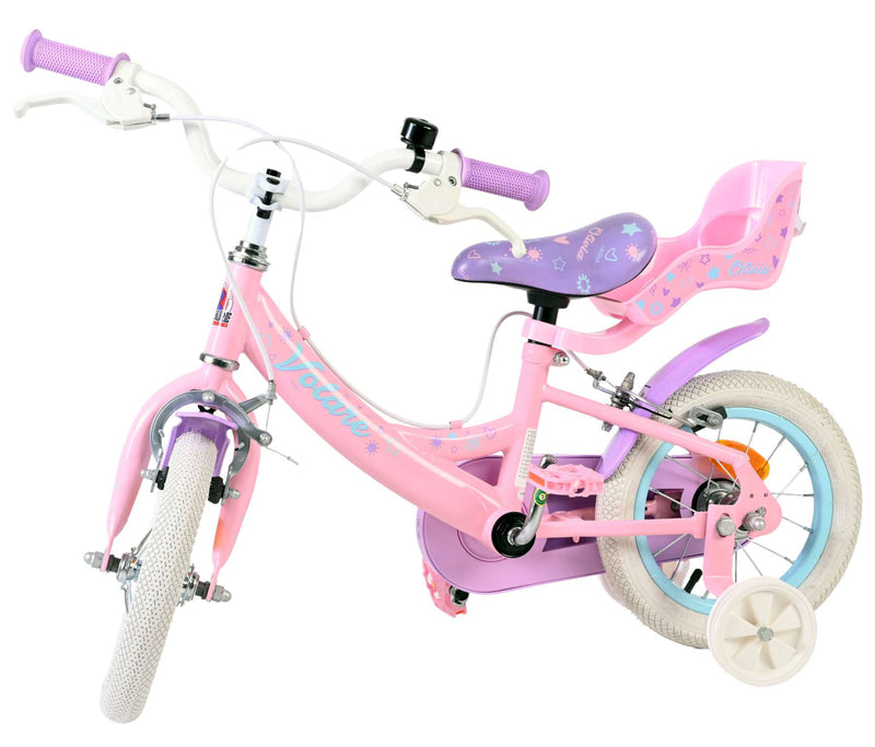 Load image into Gallery viewer, Volare olivia kinderfiets - meisjes - 12 inch - roze - twee handremmen
