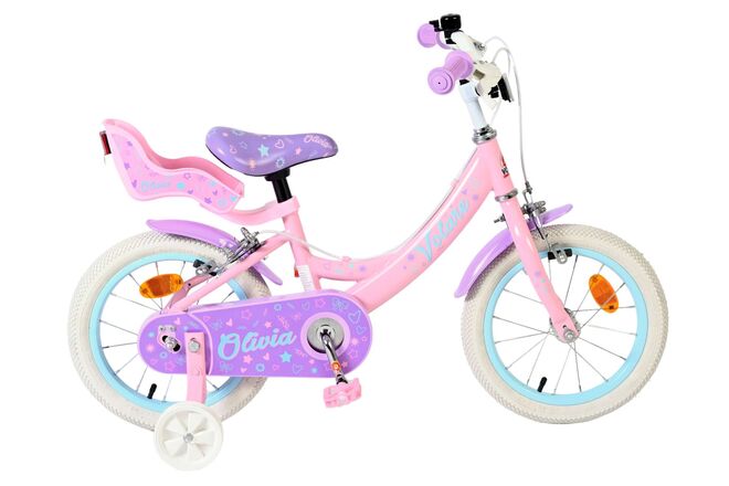 Load image into Gallery viewer, Volare olivia kinderfiets - meisjes - 14 inch - roze - twee handremmen
