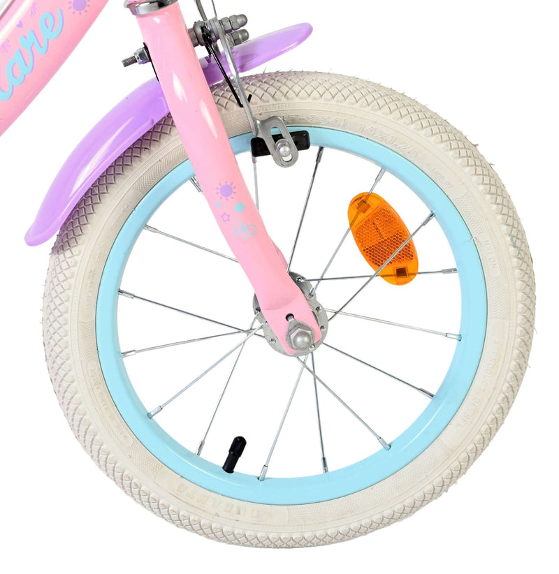 Load image into Gallery viewer, Volare olivia kinderfiets - meisjes - 14 inch - roze - twee handremmen
