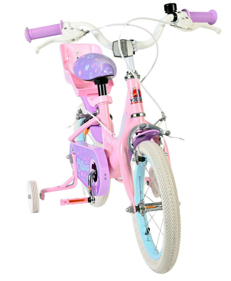 Load image into Gallery viewer, Volare olivia kinderfiets - meisjes - 14 inch - roze - twee handremmen
