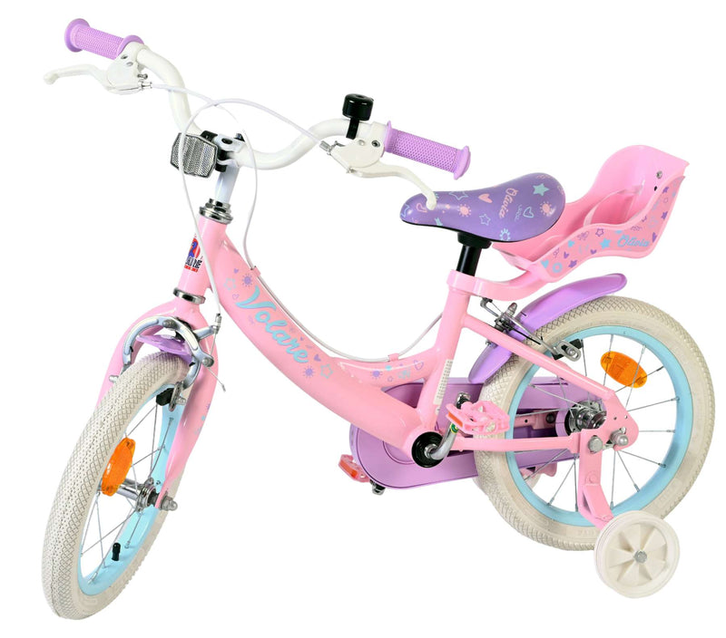 Load image into Gallery viewer, Volare olivia kinderfiets - meisjes - 14 inch - roze - twee handremmen
