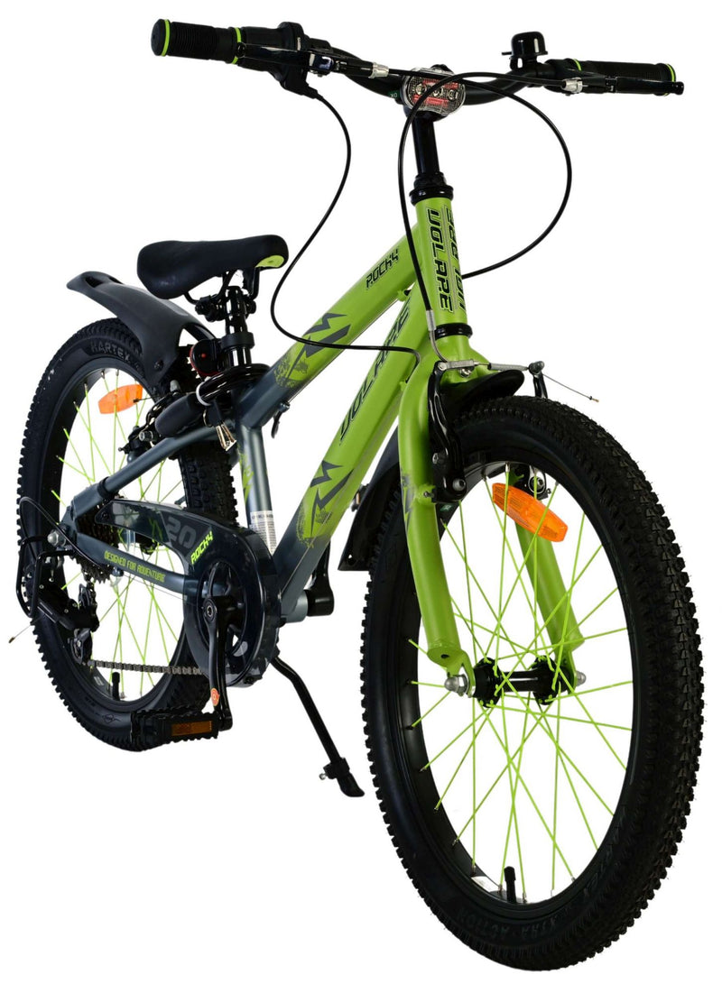 Load image into Gallery viewer, Volare rocky kinderfiets - 20 inch - 7 speed - groen grijs
