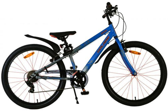 Volare rocky kinderfiets - 24 inch - blauw - 7 speed