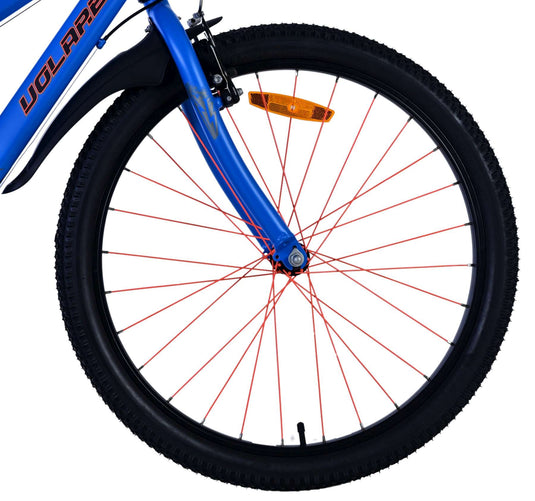 Volare rocky kinderfiets - 24 inch - blauw - 7 speed