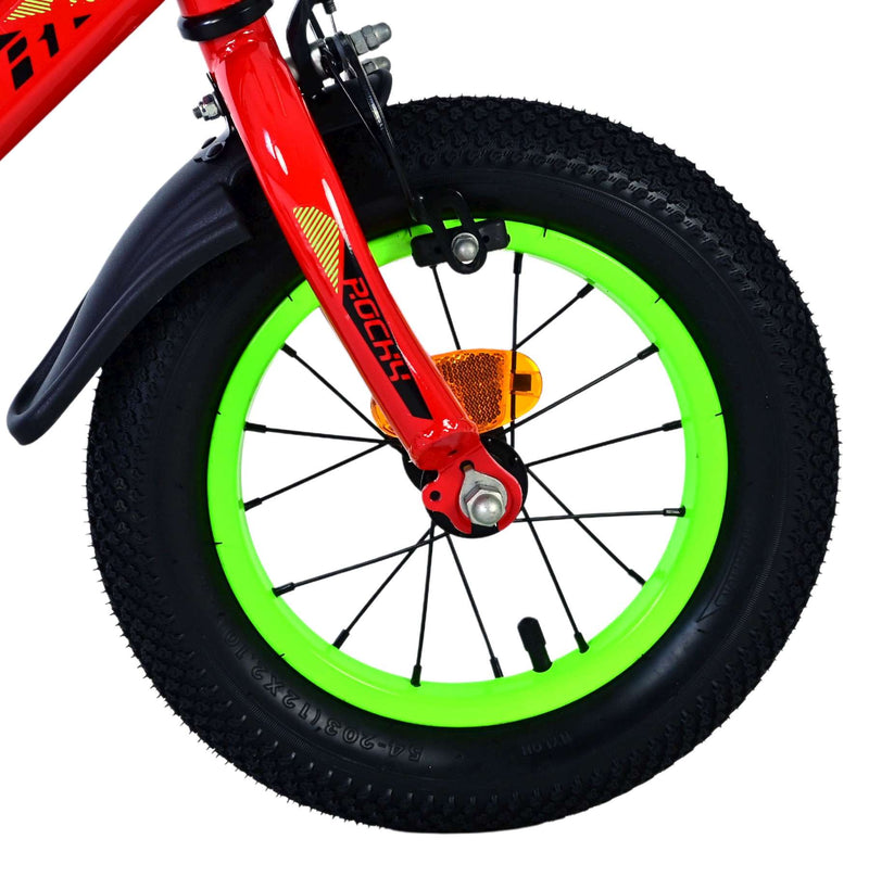 Chargez l'image dans la visionneuse de la galerie, Volare rocky kinderfiets - jongens - 12 inch - rood - twee handremmen
