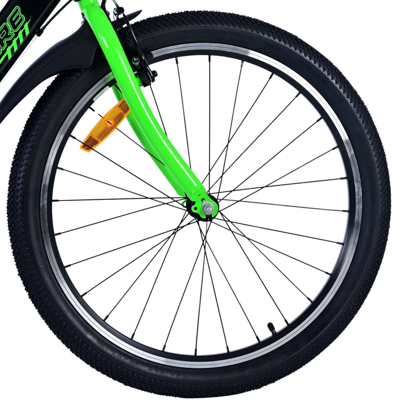 Load image into Gallery viewer, Volare sportivo kinderfiets - jongens - 24 inch - 7 speed - zwart groen

