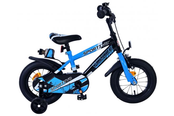 Load image into Gallery viewer, Volare sportivo kinderfiets - jongens - 12 inch - blauw zwart
