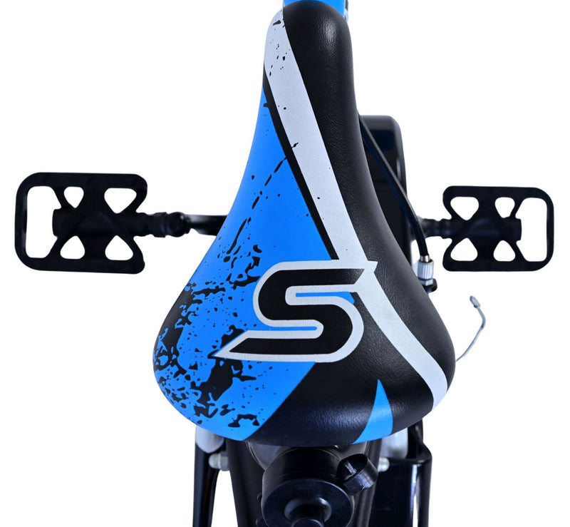 Load image into Gallery viewer, Volare sportivo kinderfiets - jongens - 14 inch - blauw zwart - twee handremmen
