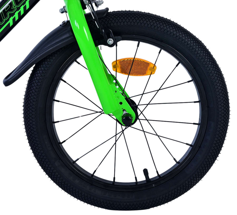 Load image into Gallery viewer, Volare sportivo kinderfiets - jongens - 16 inch - groen zwart - twee handremmen
