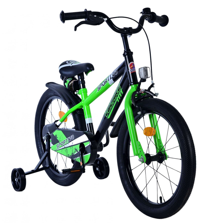 Load image into Gallery viewer, Volare sportivo kinderfiets - jongens - 18 inch - groen zwart
