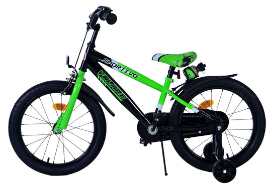 Volare sportivo kinderfiets - jongens - 18 inch - groen zwart