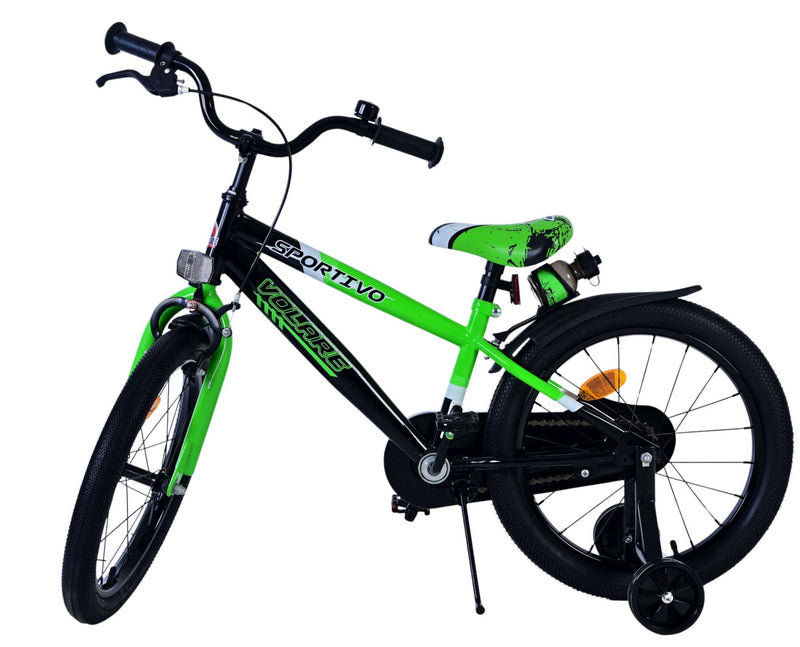 Load image into Gallery viewer, Volare sportivo kinderfiets - jongens - 18 inch - groen zwart
