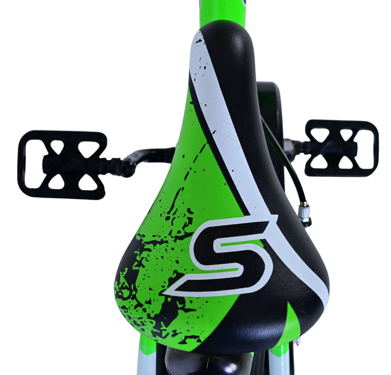 Load image into Gallery viewer, Volare sportivo kinderfiets - jongens - 18 inch - groen zwart - twee handremmen
