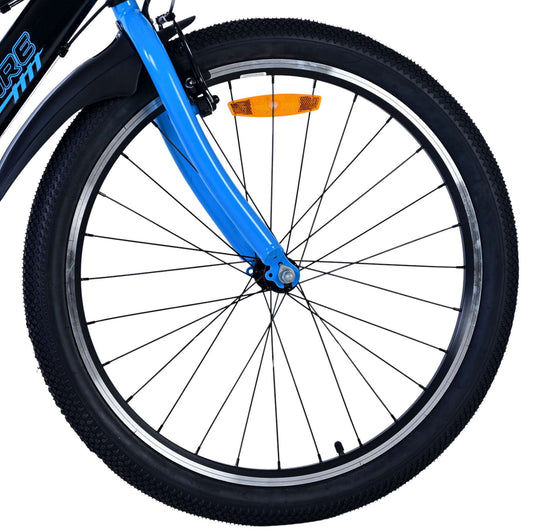Volare sportivo kinderfiets - jongens - 24 inch - 7 speed - zwart blauw