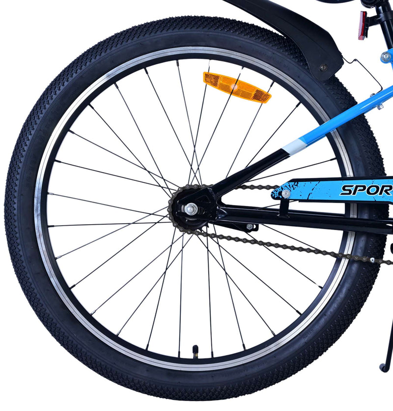 Load image into Gallery viewer, Volare sportivo kinderfiets - jongens - 24 inch - zwart blauw
