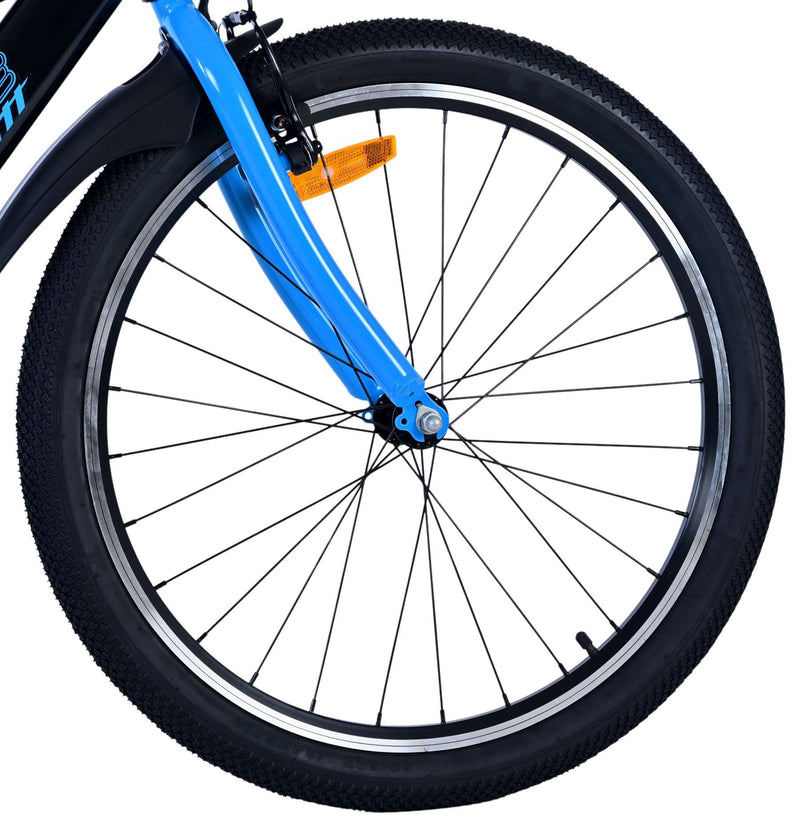 Load image into Gallery viewer, Volare sportivo kinderfiets - jongens - 24 inch - zwart blauw - twee handremmen
