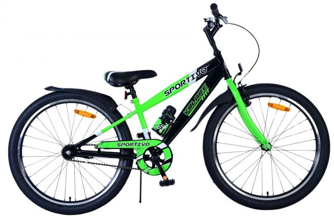 Load image into Gallery viewer, Volare sportivo kinderfiets - jongens - 24 inch - zwart groen
