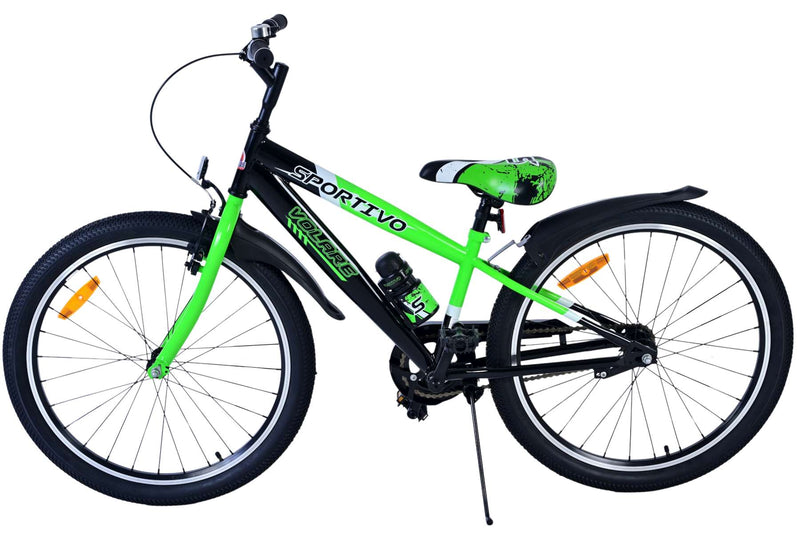 Load image into Gallery viewer, Volare sportivo kinderfiets - jongens - 24 inch - zwart groen
