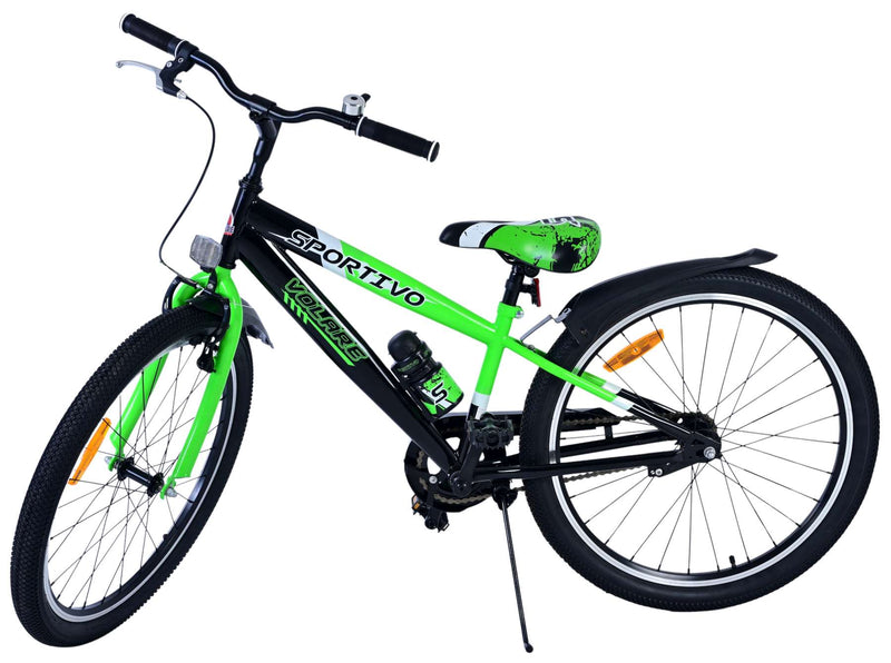Load image into Gallery viewer, Volare sportivo kinderfiets - jongens - 24 inch - zwart groen
