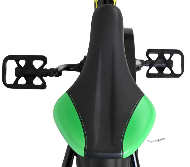 Afbeelding laden in galerijviewer, Volare strike kinderfiets - jongens - 14 inch - zwart groen - twee handremmen
