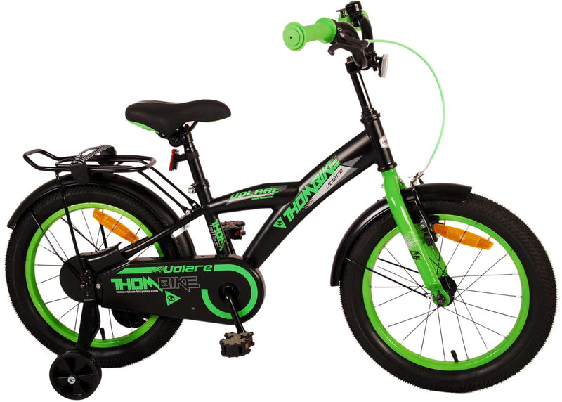 Load image into Gallery viewer, Volare Thombike Kinderfiets - Jongens - 16 inch - Zwart Groen
