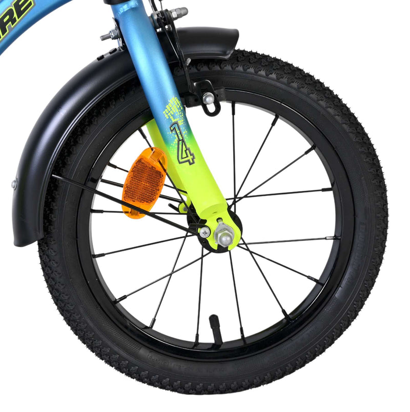 Afbeelding laden in galerijviewer, Volare thombike kinderfiets - jongens - 14 inch - blauw geel
