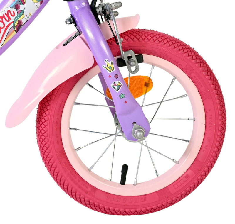 Load image into Gallery viewer, Volare unicorn kinderfiets - meisjes - 12 inch - paars
