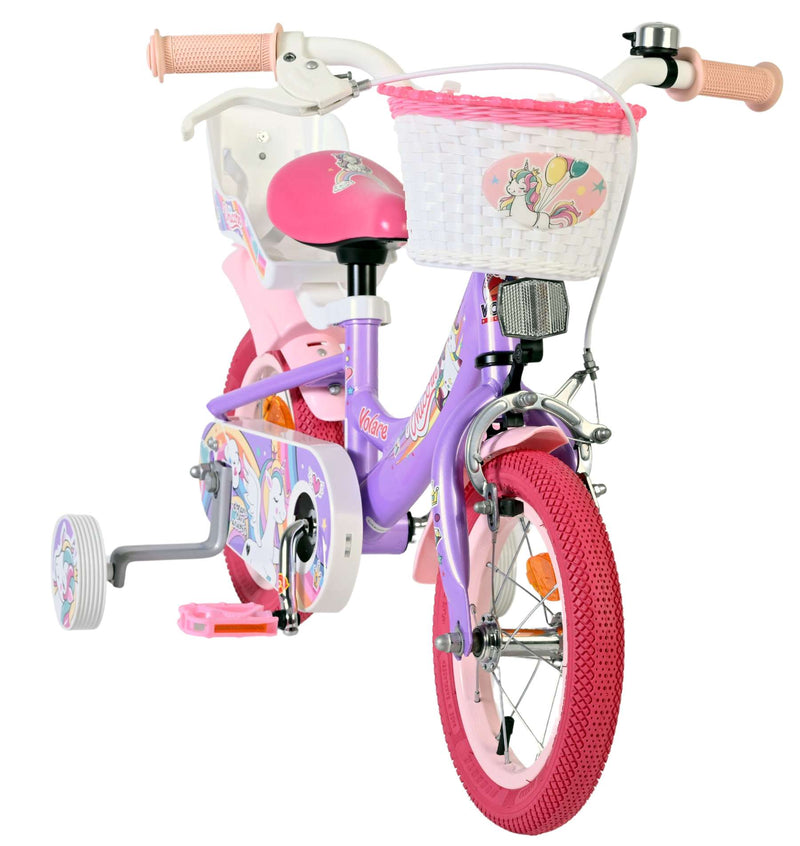 Load image into Gallery viewer, Volare unicorn kinderfiets - meisjes - 12 inch - paars
