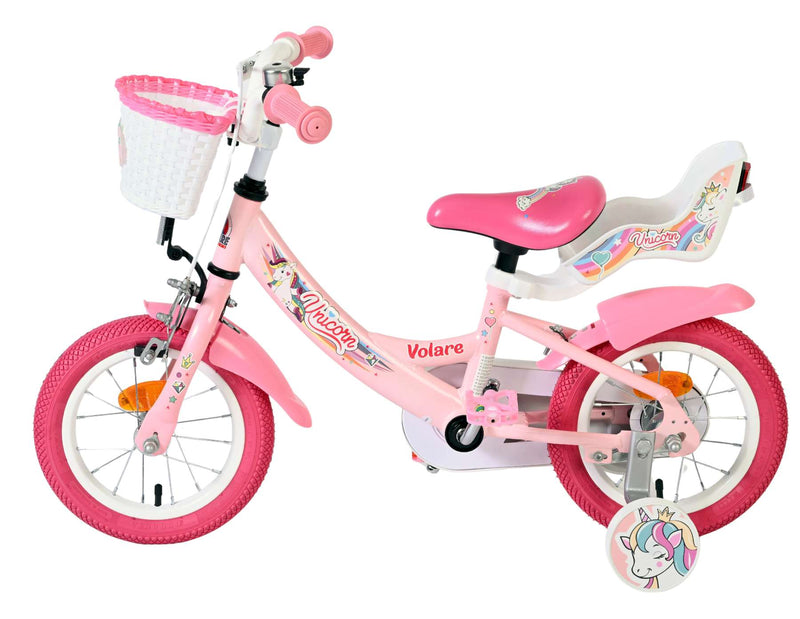 Load image into Gallery viewer, Volare unicorn kinderfiets - meisjes - 12 inch - roze
