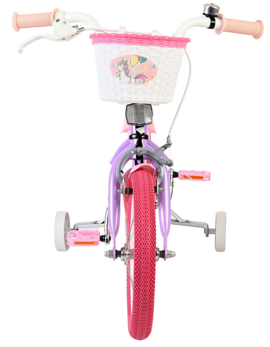 Volare unicorn kinderfiets - meisjes - 14 inch - paars
