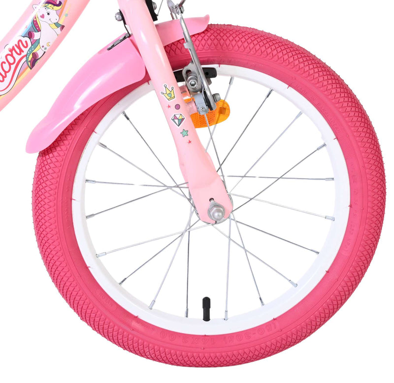 Load image into Gallery viewer, Volare unicorn kinderfiets - meisjes - 16 inch - roze
