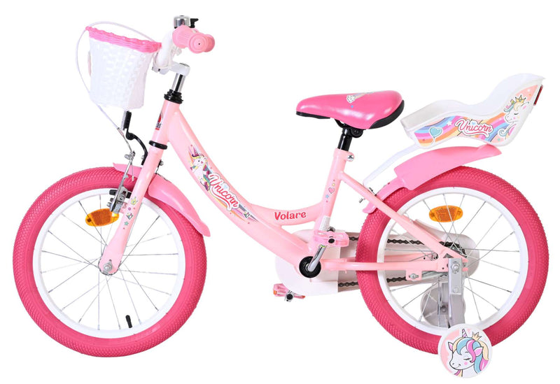 Load image into Gallery viewer, Volare unicorn kinderfiets - meisjes - 16 inch - roze
