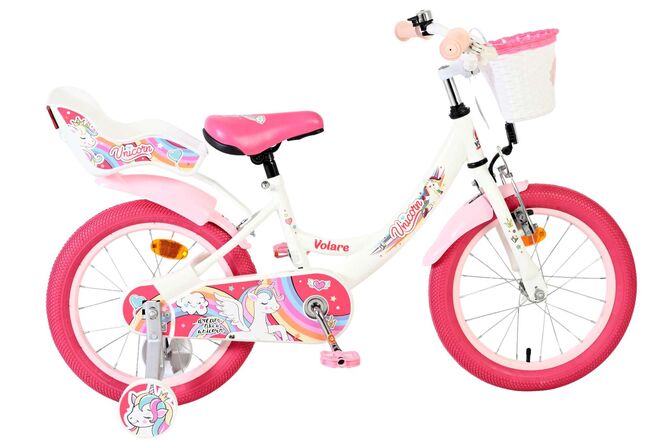 Load image into Gallery viewer, Volare unicorn kinderfiets - meisjes - 16 inch - wit
