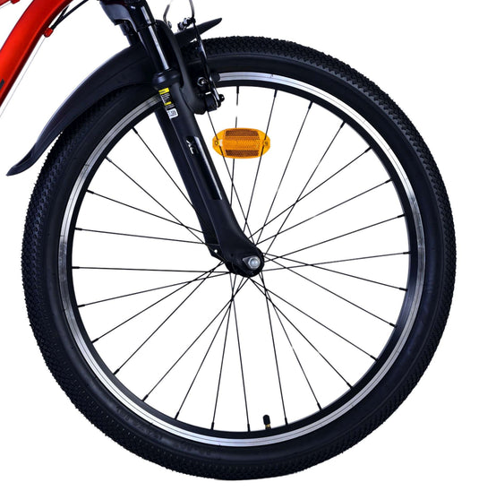 Volare xc race kinderfiets - 24 inch - 21 speed - rood grijs