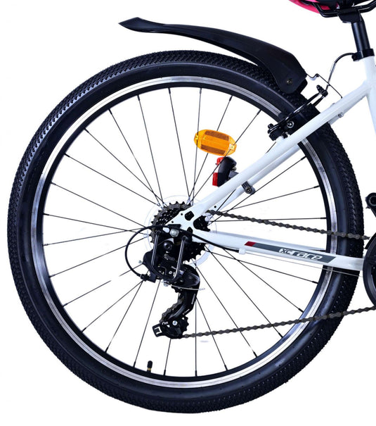 Volare xc race kinderfiets - 26 inch - 21 speed - wit roze