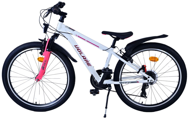 ギャラリービューアに画像をロードする, Volare xc race kinderfiets - 24 inch - wit roze - 21 speed
