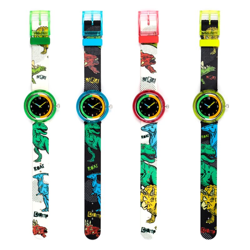 Load image into Gallery viewer, Dinosauria analoog horloge
