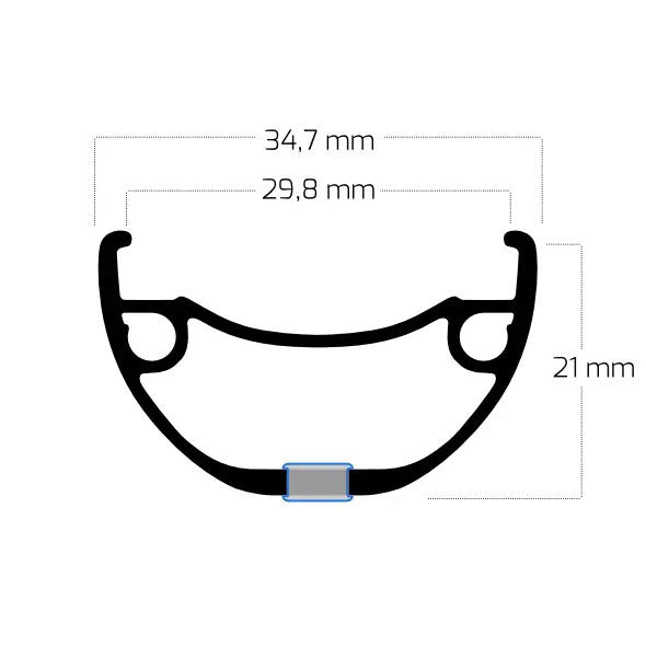 Load image into Gallery viewer, Ryde velg rival 30 28 622 32g 14g disc alu zwart
